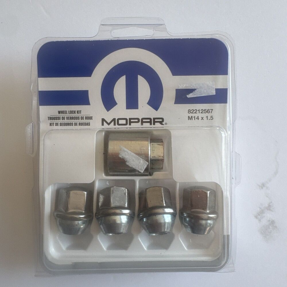 Mopar Wheel Lock Kit 82212567 M14x1.5 Dodge Charger Challenger Chrysler 300